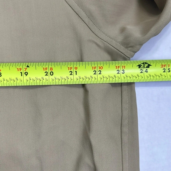 J Crew Vintage Oarsman Grn Tag Men’s Tan Zip Up Jacket Rayon Cotton Size Medium - Picture 10 of 12